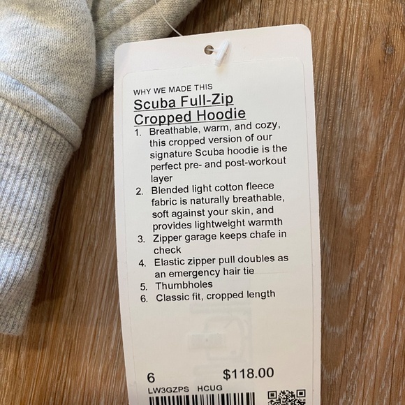 Lululemon Scuba Full-Zip Cropped Hoodie - Picture 4 of 4